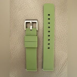 WatchCo Rubber Silicone Watch Strap Band 18mm Quick Release Pins
